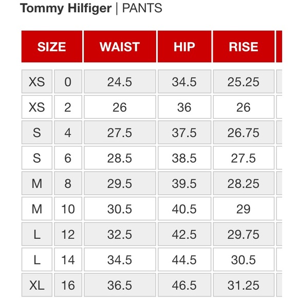 White floral pants slim leg Tommy Hilfiger NWT - Picture 7 of 7